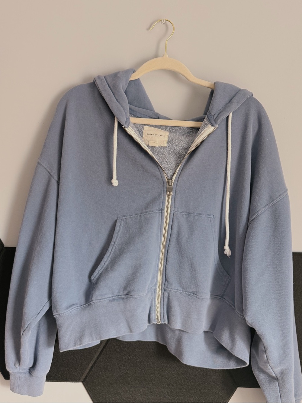 American Eagle Blue Zip-Up Hoodie